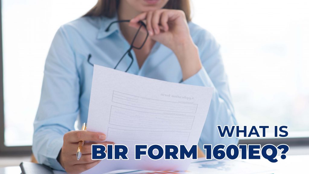 BIR Form 1601EQ