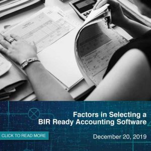 Factors in Selecting BIR Accounting Software