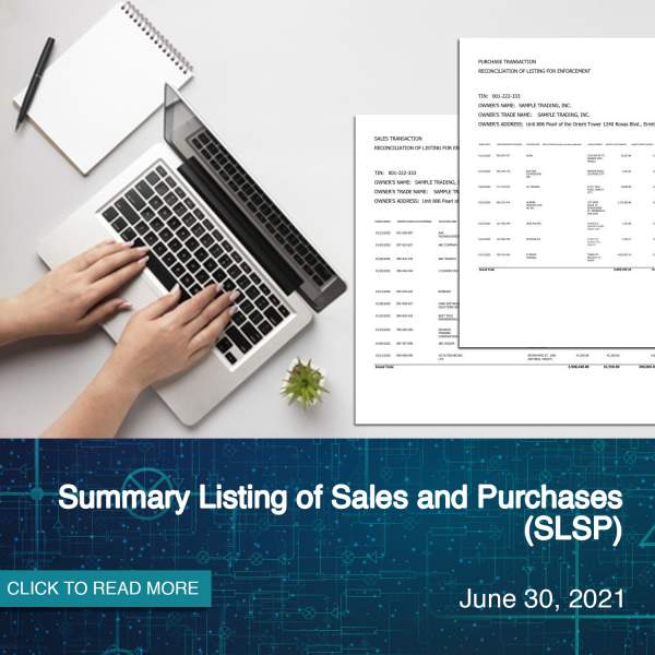 Summary Listing of Sales and Purchases (SLSP)