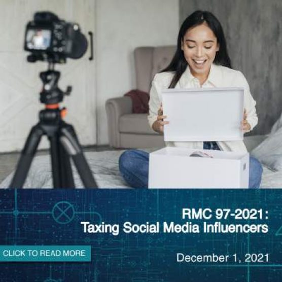 RMC 97-2021: Taxing Social Media Influencers