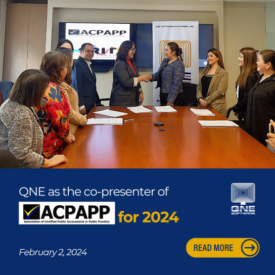 QNE Software Signs a Memorandum of Agreement with the Association of Certified Public Accountants (ACPAPP) as a Co-presenter for Year 2024